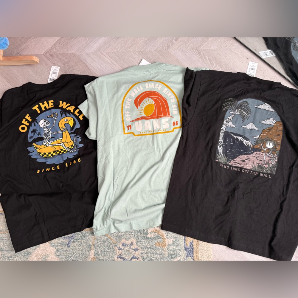 NWT VANS T SHIRTS 3 PACK